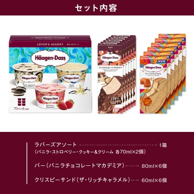 【さとふる限定品】ハーゲンダッツアイスクリーム　3種の贅沢ギフト_100307T