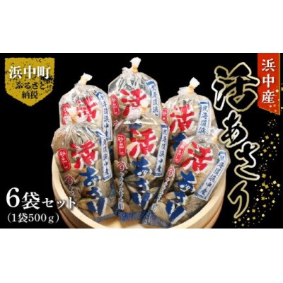 浜中産 活アサリ500g×6袋セット