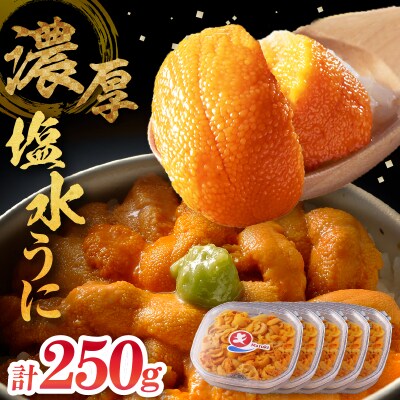 ≪値上げ予定≫≪氷温熟成≫塩水うに(天然バフンウニ)　50g×5パック_111104