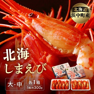 北海しまえび大・中各1箱セット(大:300g・中:300g)_H0001-1261
