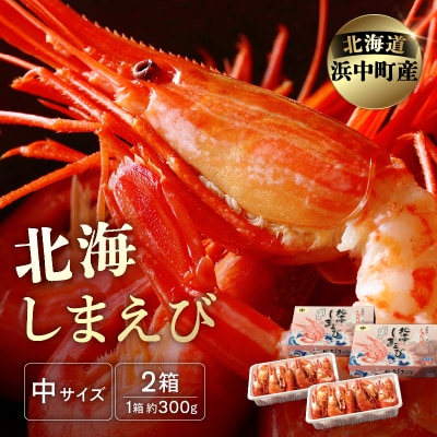 北海しまえび中　2箱セット(1箱300g17尾前後)_H0001-009