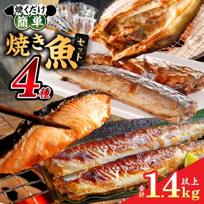 【北海道浜中町産】焼き魚4種セット_H0001-167