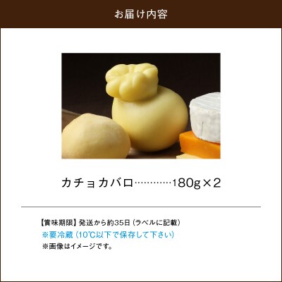 チーズ工房のナチュラルチーズ　カチョカバロ180g×2_H0003-104