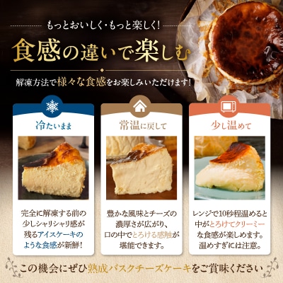【某テレビ番組で紹介!!】 熟成バスクチーズケーキ チーズケーキ スイーツ_H0041-100
