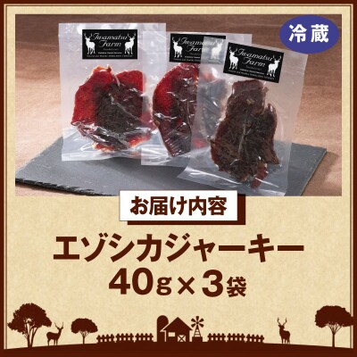 ≪値上げ予定≫エゾシカジャーキー(3袋)_H0037-003