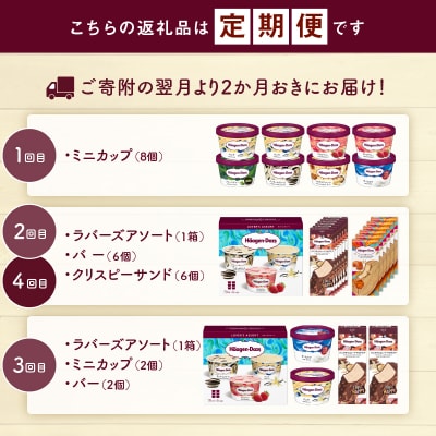 <全4回・隔月>お試し定期便!ハーゲンダッツ人気 セット_H0016-179
