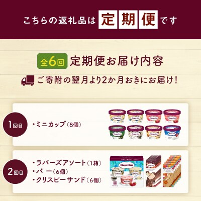 <全6回・隔月>食べ比べ定期便!ハーゲンダッツ人気セット_H0016-256