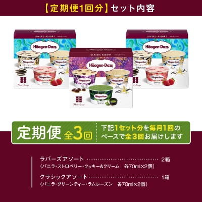 <全3回定期便・連続>ハーゲンダッツ『アソートボックス3箱セット(合計9箱)』_H0026-035