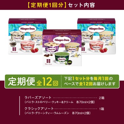 <全12回定期便・連続>ハーゲンダッツ『アソートボックス3箱セット　合計36箱』_H0026-037
