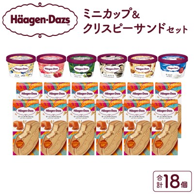 ハーゲンダッツ『ミニカップ(6個)&クリスピーサンド(12個)』アイスクリーム_H0016-036