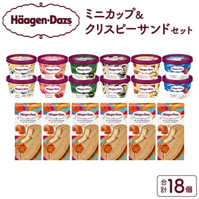 アイス ハーゲンダッツ ミニカップ12個&クリスピーサンド6個