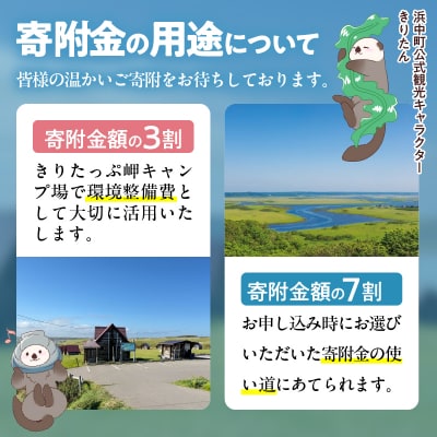 【返礼品なし】浜中町『きりたっぷ岬キャンプ場』10,000円　応援支援寄付_H0028-006