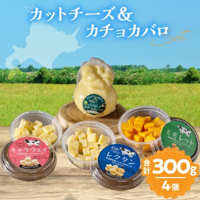 【おおともチーズ工房】《おつまみ&お料理に!!》カットチーズ&カチョカバロセット_H0003-116