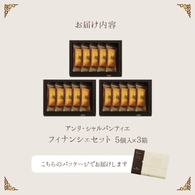 ≪値上げ予定≫アンリ・シャルパンティエ『フィナンシェミニセット(5個入×3箱)』_H0030-013