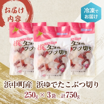 【令和8年1月から順次発送分】浜ゆでたこぶつ切り(250g×3袋)_H0023-022-R801