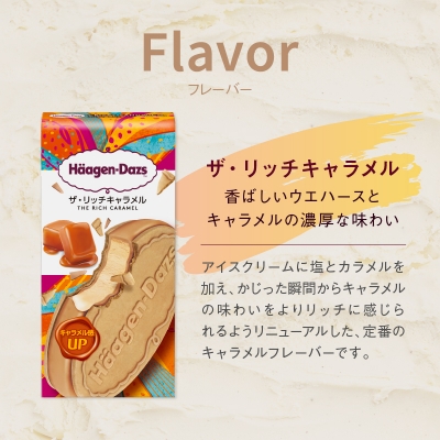 <12回連続定期便>ハーゲンダッツ『クリスピーサンド(リッチキャラメル)72個』_H0026-040