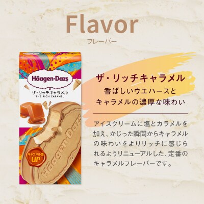 <12回連続定期便>ハーゲンダッツ『クリスピーサンド(リッチキャラメル)72個』_H0016-164