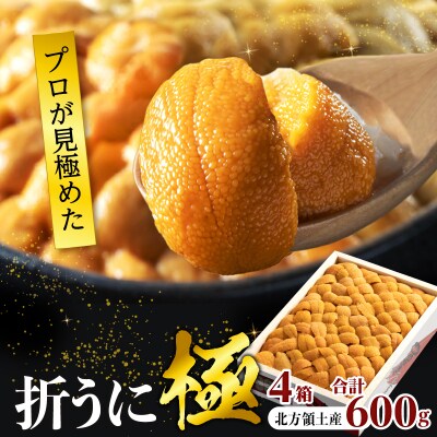 ≪プロ厳選≫最高級折うに(極)計600g_H0014-131