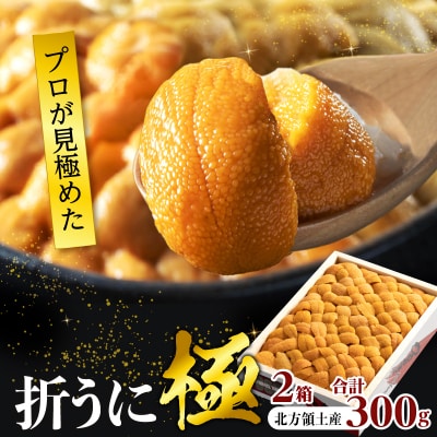 ≪プロ厳選≫最高級折うに(極)計300g_H0014-111