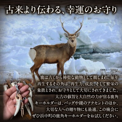 【浜中町産】鹿角キーホルダー_H0053-103
