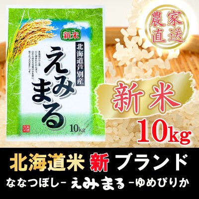 北海道産 令和3年産 えみまる10キロ 精米 農家直送