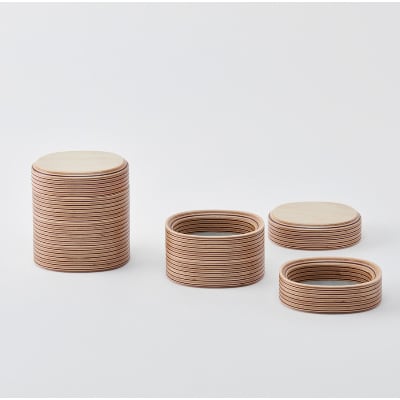 PLYWOOD laboratory　Paper-Wood アクセサリートレイ(楕円形)