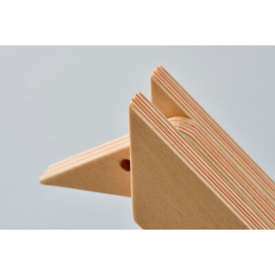 PLYWOOD laboratory　Paper-Wood アニマルパズル「kitakitsune」