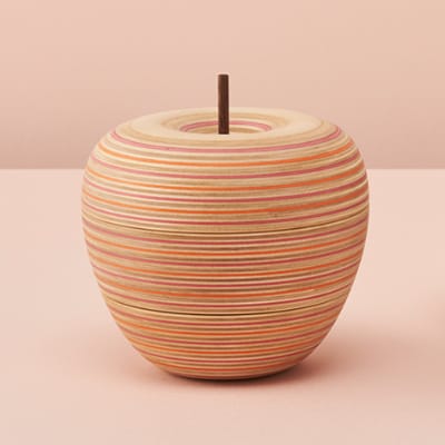 PLYWOOD laboratory　Paper-Woodカードホルダー「ringo」レッドオレンジ