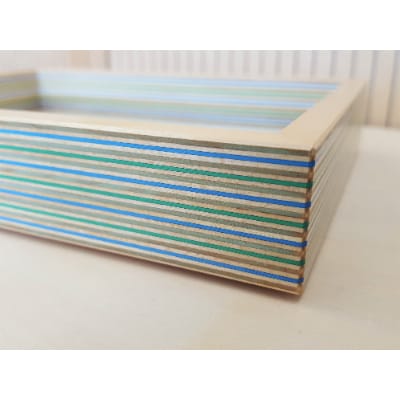 PLYWOOD laboratory　Paper-Wood フォトフレーム(L)(ブルーグリーン)