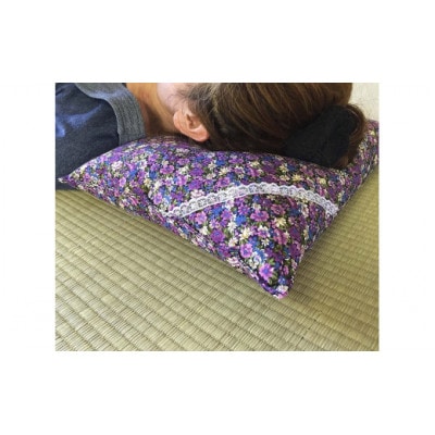 ラベンダー入りそば殻枕　大