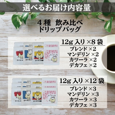 スペシャリティコーヒー　4種類×2セット(計8袋)