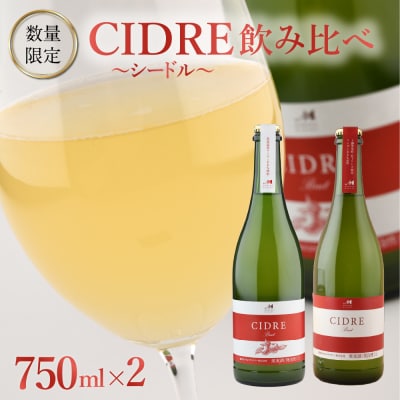 ★数量限定★シードル:CIDRE 2種飲み比べセット 750ml×2本(箱入) me032-047c
