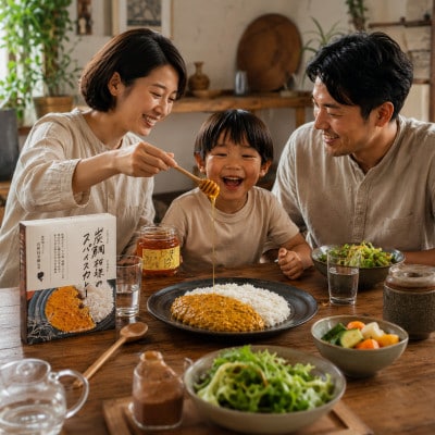 伊勢志摩の恵み お試しセット ないぜしぜん村 炭鯛柑珠スパイスカレー1個と長谷川養蜂百花蜜250g