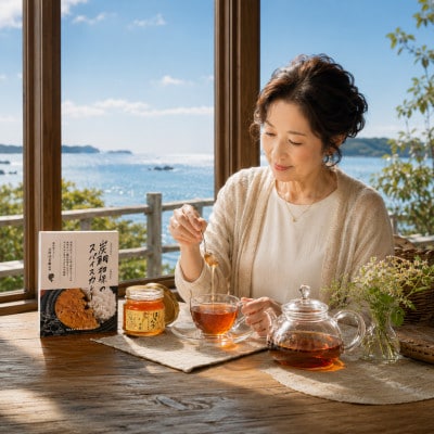 伊勢志摩の恵み お試しセット ないぜしぜん村 炭鯛柑珠スパイスカレー1個と長谷川養蜂百花蜜250g