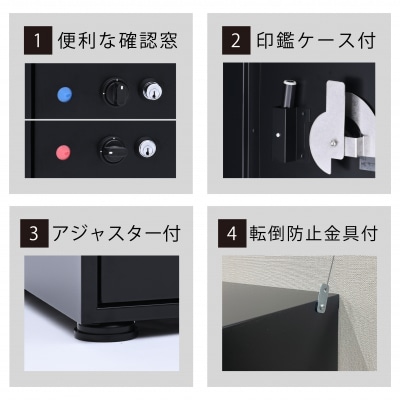 ポスト一体型宅配ボックス レシーボ 約34×48×65cm [グリーンライフ] 【075S008】