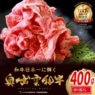 奥出雲和牛切り落とし 約400g カレー・肉じゃが・牛丼におすすめ!(飯南町)