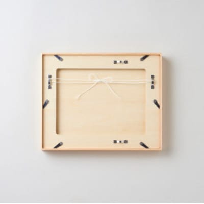 GOSHIKI FRAME【冬雪・Lサイズ】(町産ヒノキのフォトフレーム)