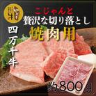 四万十牛こじゃんと贅沢な切り落とし(焼肉用・800g) R5-019