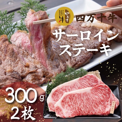 四万十牛　四万十産黒毛和牛特選厚切りサーロインステーキ(300g×2枚) R5-981