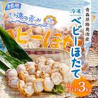 青森県陸奥湾産 冷凍ベビーほたて(1kg×3袋)