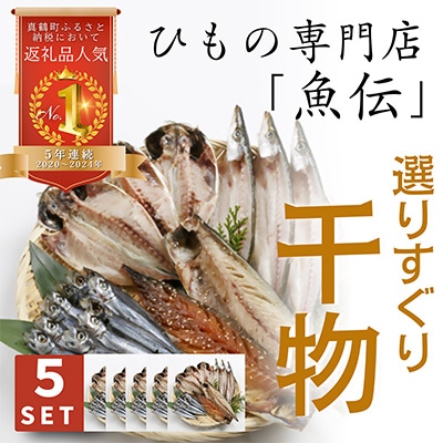 魚伝特製　干物セット×5