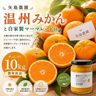 温州みかん10kgと農家自家製マーマレード★甘味と酸味の良バランスと濃厚な香りが特徴です【先行受付】