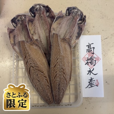 【さとふる限定】自家製無添加干物(鯵+おまかせ、計5～6枚)