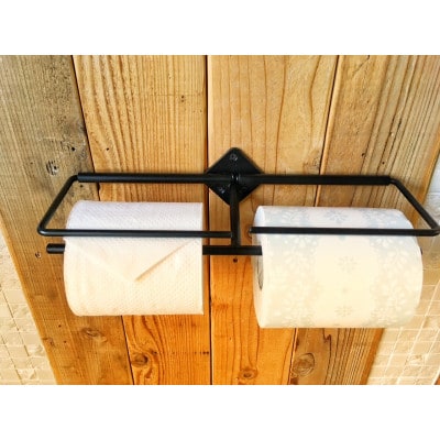 アイアン　トイレットペーパーホルダー(ダブル)