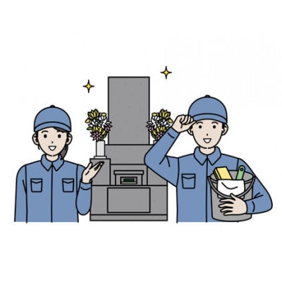 「お墓掃除+お墓参り」代行サービス(真鶴町内・5平米以内)