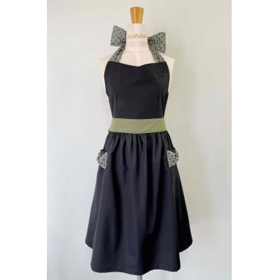 ドットリボンエプロン