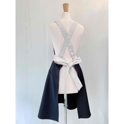 襟付きレースエプロン