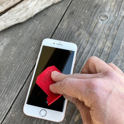 【広島東洋カープ】広島ジビエレザー東広島産天然鹿革　ユニフォーム型スマホクリーナー　3個セット