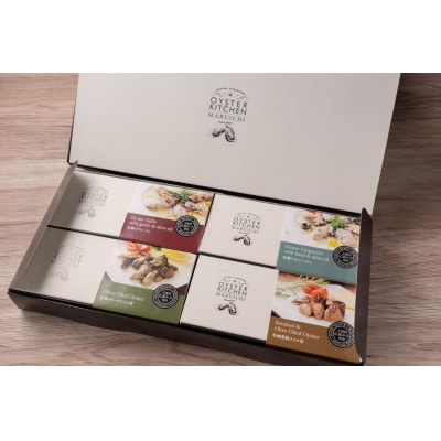 広島安芸津産　牡蠣オリーブオイル漬け　小箱4種セット