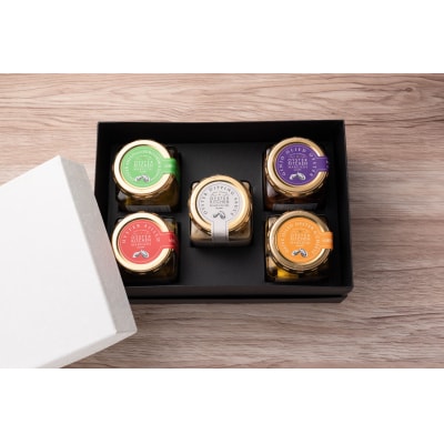 広島安芸津産　牡蠣オイル漬け 小瓶5種セット